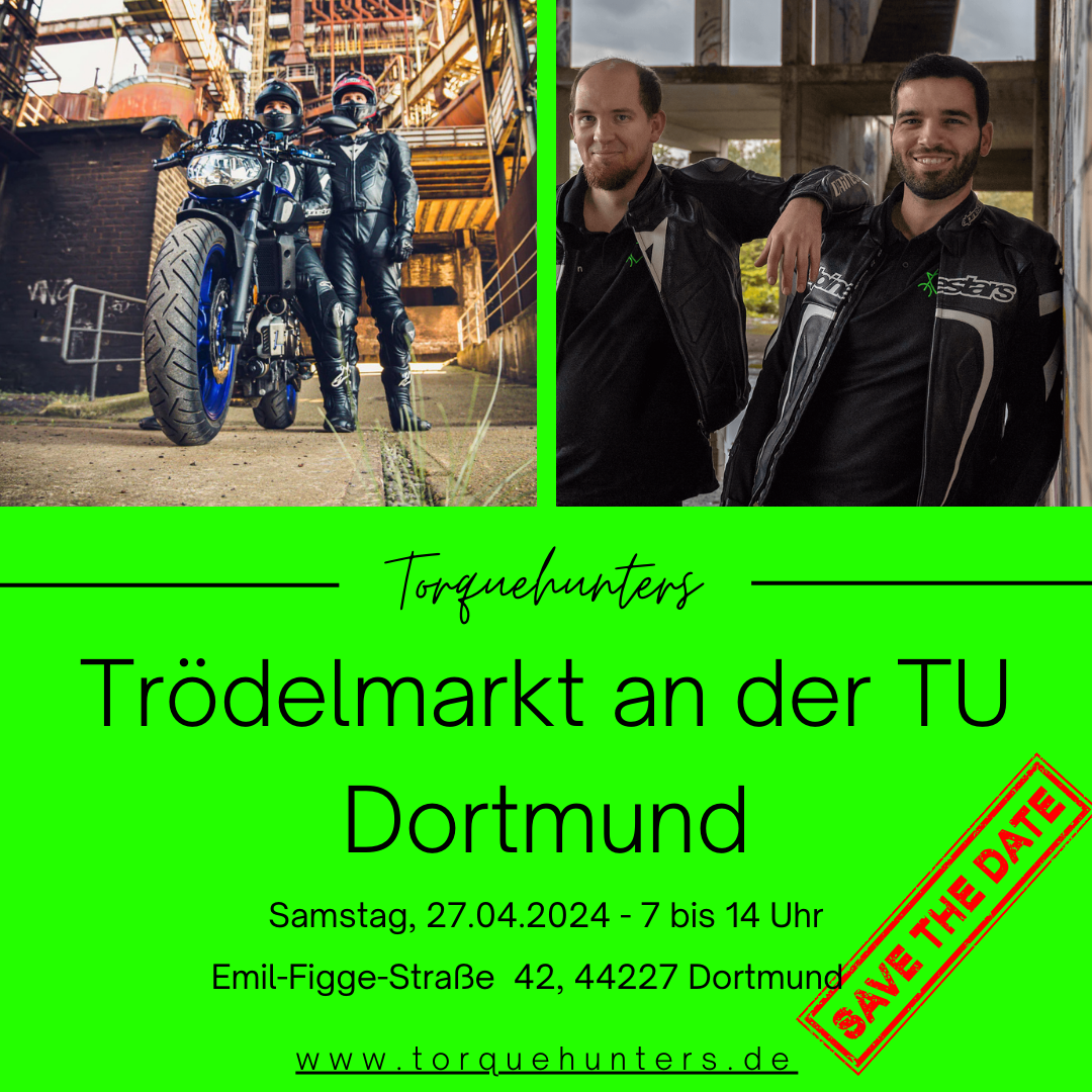 Triff uns vor Ort in Dortmund am 27.04.2024 auf dem Trödelmarkt an der TU Dortmund